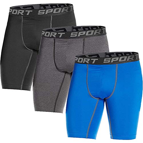 3 Pack- Black/Gray/Blue