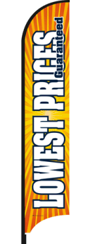Feather Flag Banner - High Quality Custom Feather Flags for Outdoor Advertising & Events (Flag Only) - Perfect for Grand Openings, Car Washes, Sports Games & More