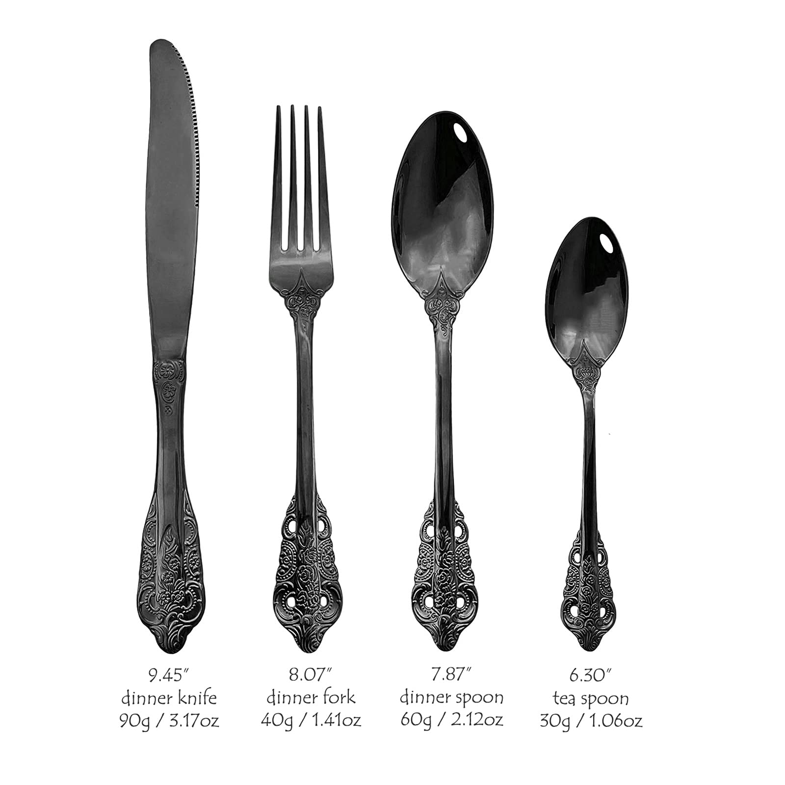 Premium Gugrida 24-Piece Mirror Polished Silverware Set - 18/10 Stainless Steel Flatware Service for 6 - Elegant Dining Cutlery Set for Home & Restaurant Use - Dishwasher Safe - Perfect for Dinner Parties, Weddings & Fine Dining Experiences