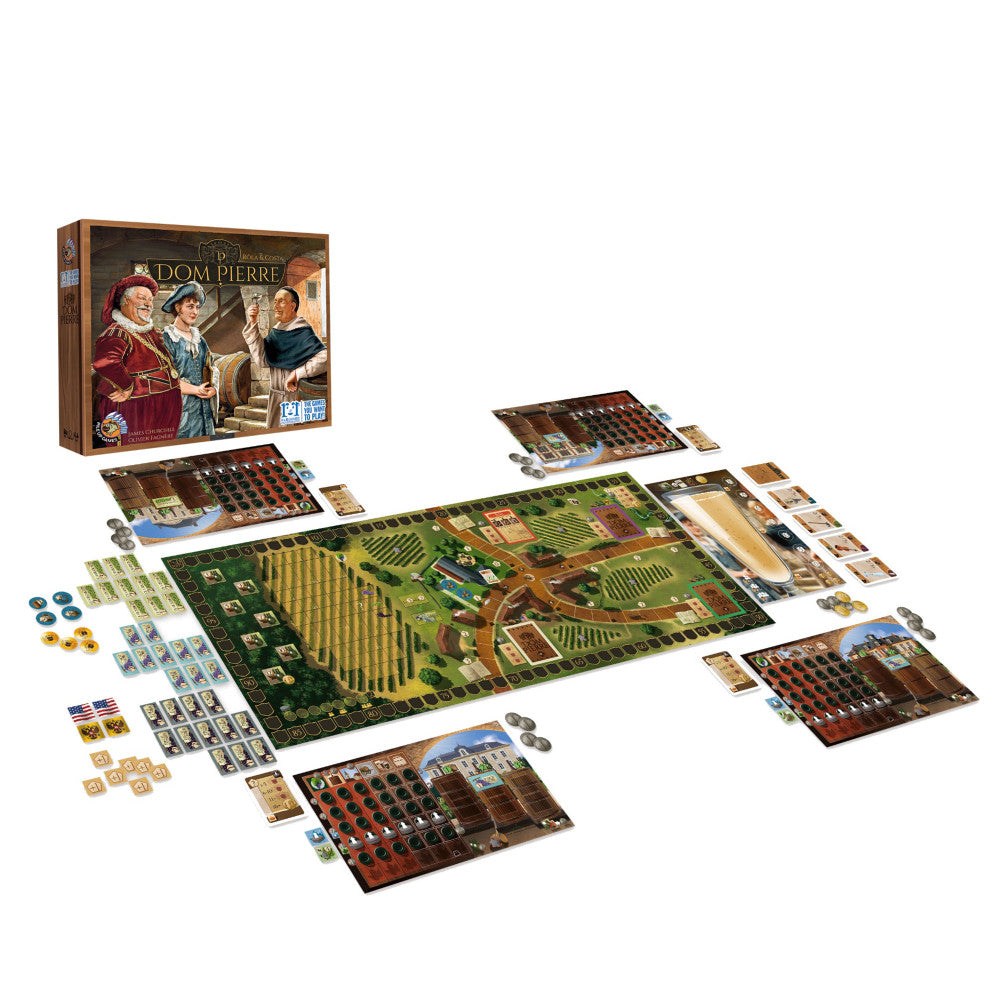 Dom Pierre Champagne Maison Strategy Board Game - Fun Party & Family Game Night for Adults & Teens - Perfect for Birthdays, Gatherings & Wine Lovers