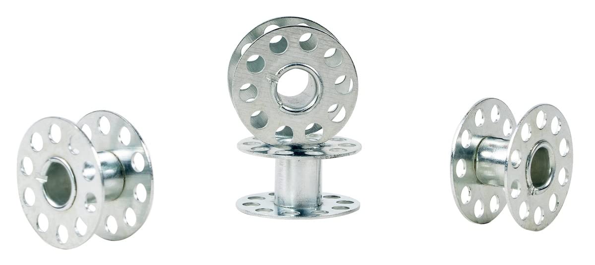 SINGER Class 15 Metal Bobbins - 4 Pack Sewing Machine Replacement Bobbins for Singer, Brother, Janome | Perfect for Quilting, Dressmaking & DIY Sewing Projects
