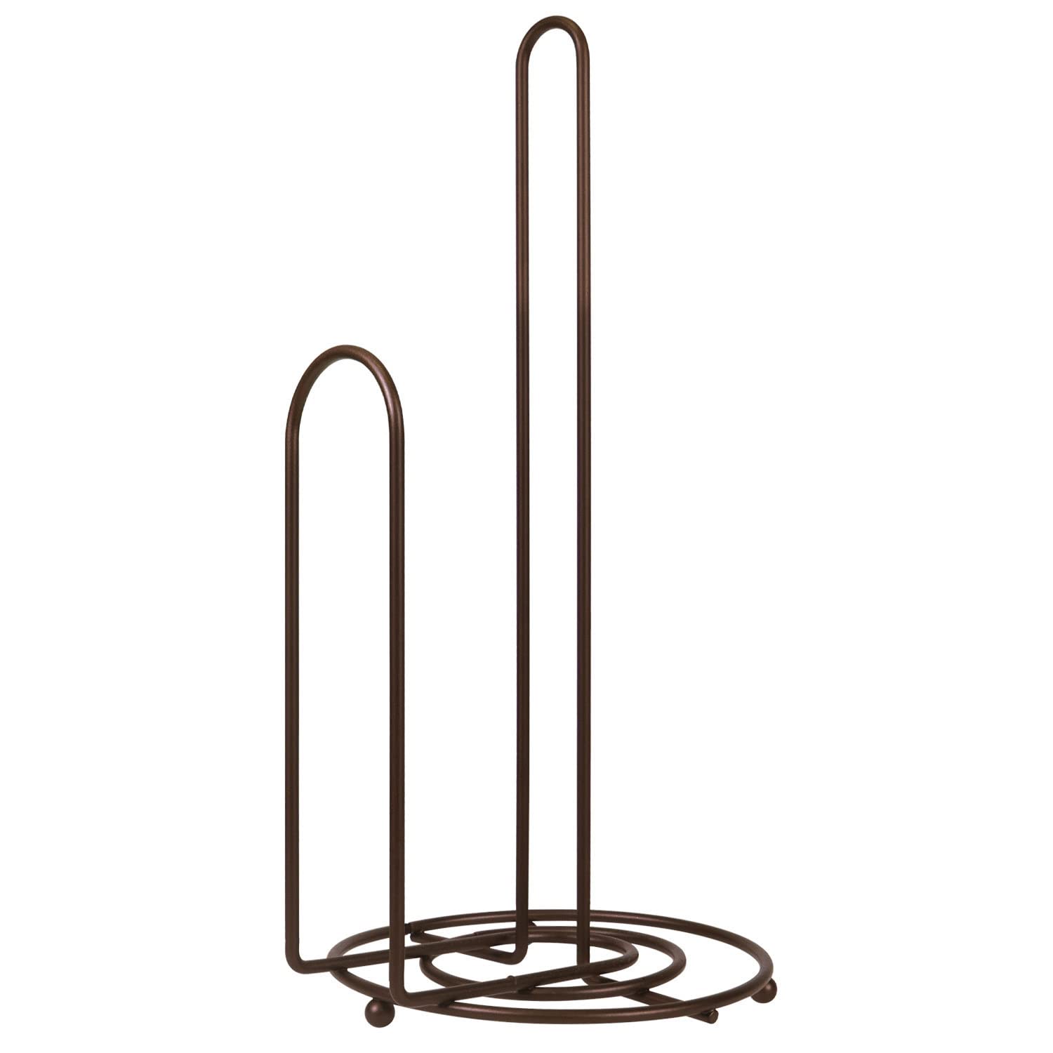 Blue Donuts Paper Towel Holder - One-Handed Tear Dispenser for Kitchen Countertop, Farmhouse Style Bronze Towel Rack | Perfect for Kitchen, Bathroom, and Office Use