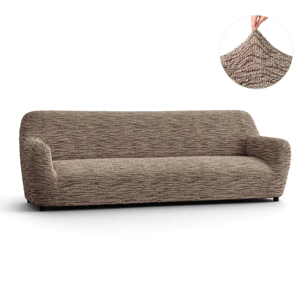 4 Seater Sofa Slipcover - Soft Microfiber Fabric with Stylish Prints - Perfect for Living Room, Family Room & Home Decor