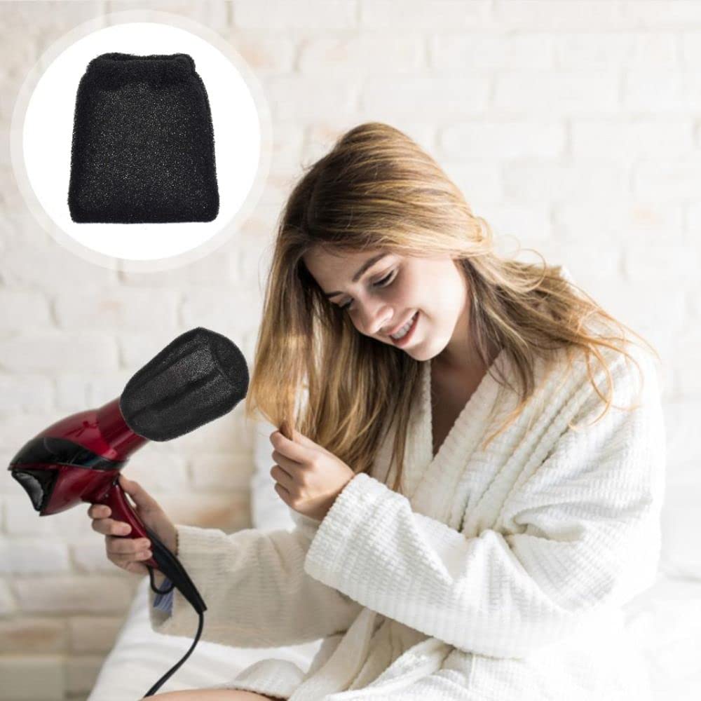 2pcs Hair Dryer Diffuser Cover Sock - Travel Styling Accessory for Wavy & Curly Hair - Folding Nozzle Attachment for Blow Dryer - Perfect for Home & Travel Use
