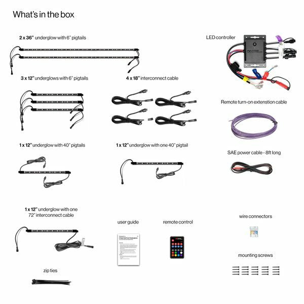 6 Seater LED Light Kit with Remote Controller - Perfect for Home Theater, Gaming Room, and Party Lighting