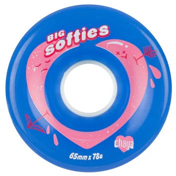 Chaya Big Softie 65mm Wheels 4pk - Premium Soft Skateboard Wheels for Smooth Rides - Perfect for Cruising, Longboarding & Street Skating