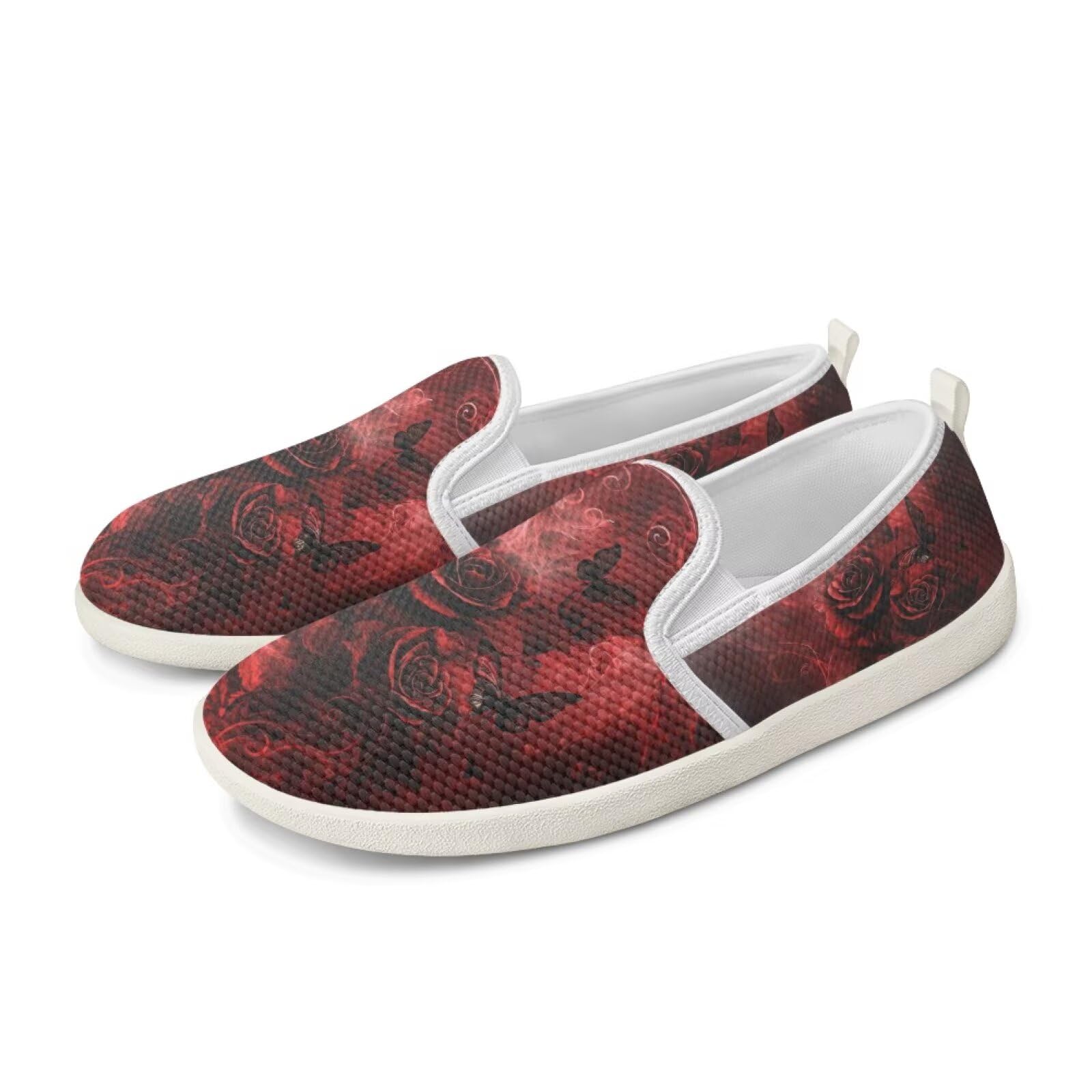Women's Casual Slip-On Walking Shoes - Breathable Mesh Flats for Wide Feet, Non-Slip Comfortable Tennis Shoes | Perfect for Work, Travel & Everyday Wear