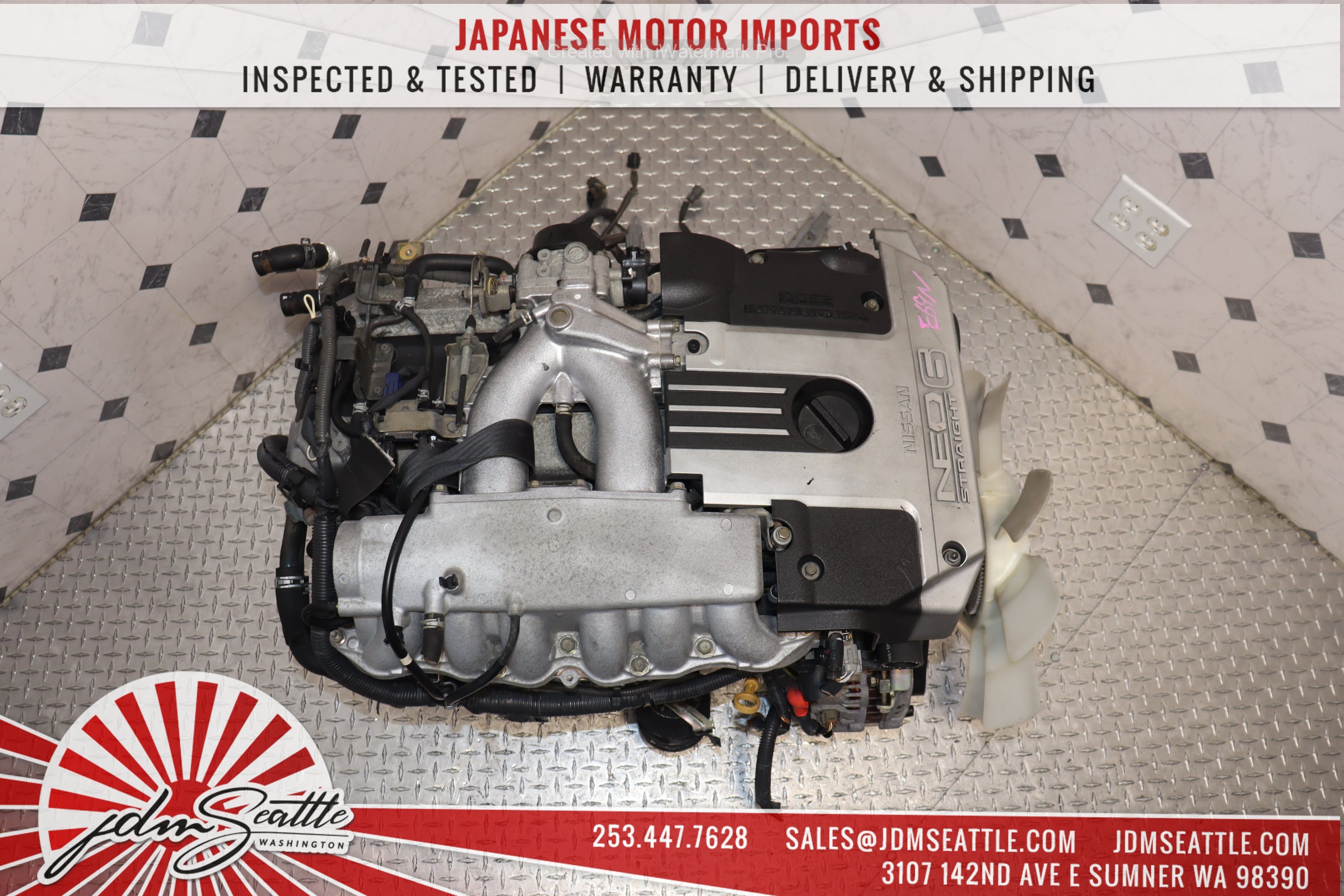 JDM R34 Nissan Skyline RB25DE 2.5L DOHC NEO 6-Cylinder Naturally Aspirated RWD Engine - Perfect for Skyline GT-T, Drift Builds & JDM Performance Upgrades