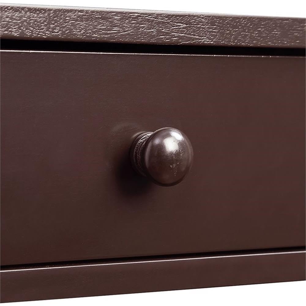 Pemberly Row Modern Espresso Wood Storage Console Table - Entryway, Living Room & Hallway Organizer with Stylish Design