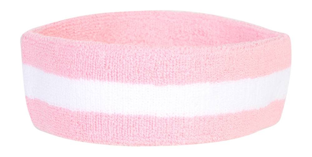 2 Pack Terry Cloth Sports Headbands for Women & Men - Sweat Absorbent Workout Headbands for Running, Yoga, Tennis & Gym - Non-Slip Fitness Head Wraps for Active Lifestyles