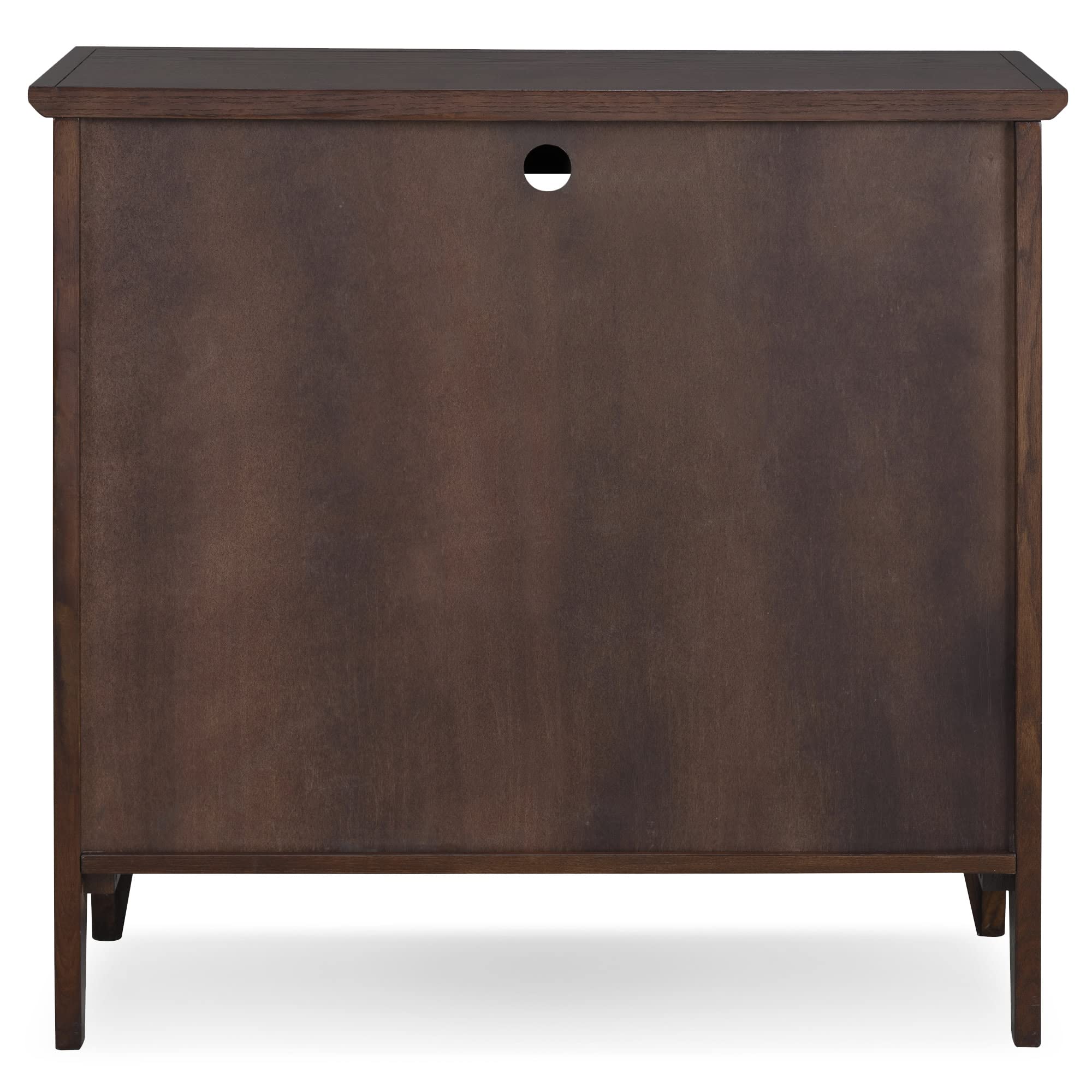Ryan One Door Entryway Curio Cabinet - Lighted Display with Adjustable Glass Shelves, Solid Hardwood Chocolate Oak Brown Finish - Space-Saving Storage for Living Rooms, Hallways & Entryways - Perfect for Showcasing Collectibles, China, or Home Decor - Leick Home 10000-CH