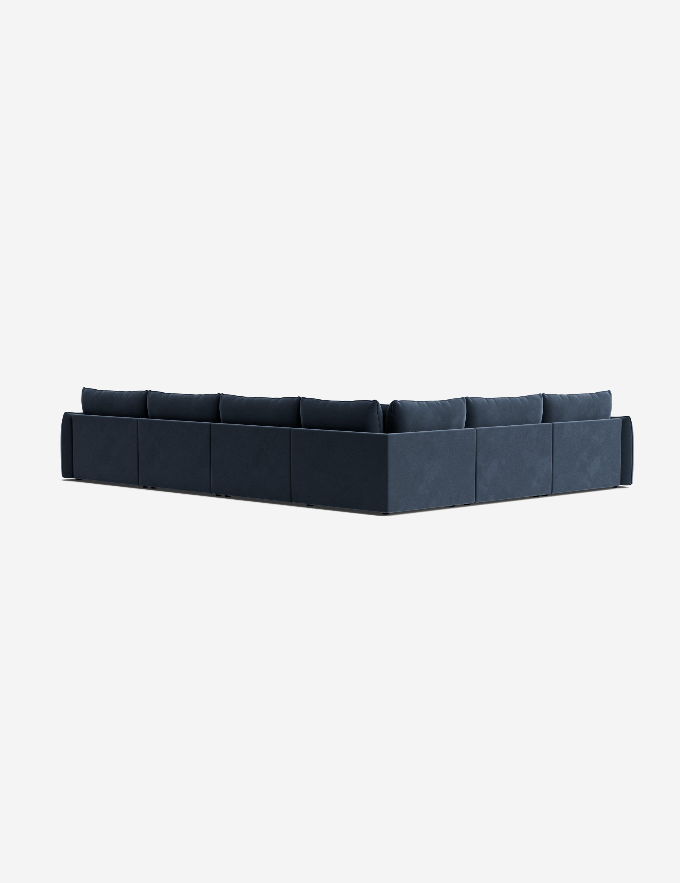 Balmer Modular Corner Sectional Sofa with Ottoman - Modern L-Shaped Living Room Furniture for Small Spaces | Perfect for Apartments, Condos and Family Gatherings