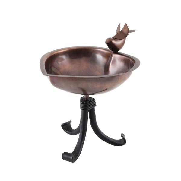 Heart Shaped Birdbath for Garden - Outdoor Decorative Bird Bath with Stand, Perfect for Attracting Birds to Your Backyard or Patio