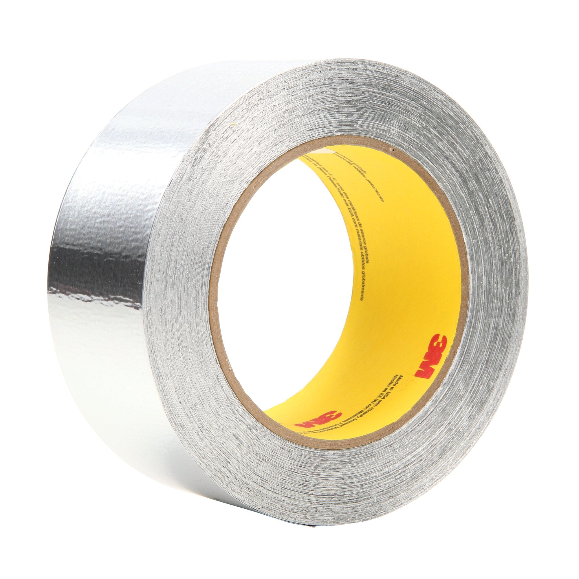 3M Aluminum Foil Tape 425 - Silver HVAC Tape, 2 Inch x 60 Yard Roll (4.6 Mil Thick) - 24 Rolls per Case - High Temperature Resistant for Ductwork, Piping & Insulation Repair
