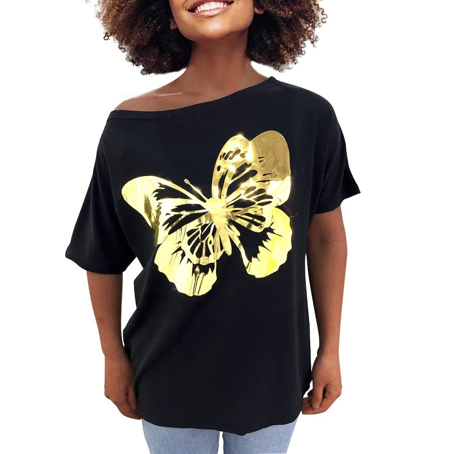 Black+ Gold Butterfly