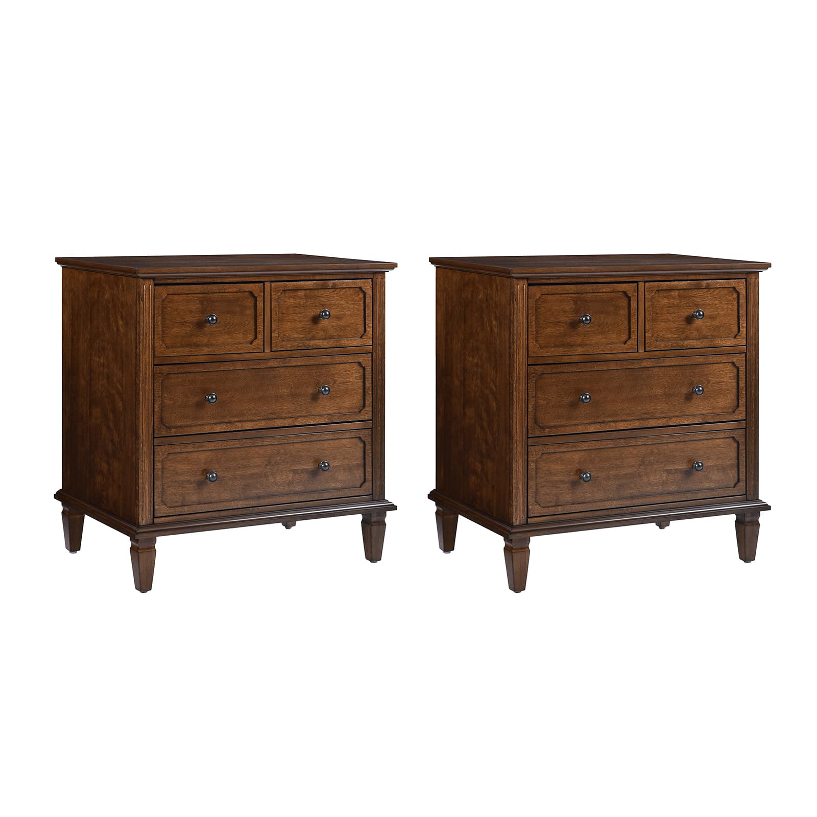 Isidro Accent Chest of Drawers with USB Charging Station - Modern Bedroom Dresser with 3 Drawers & Built-in Power Outlets - Perfect for Bedside Storage & Device Charging in Home, Office or Dorm Room