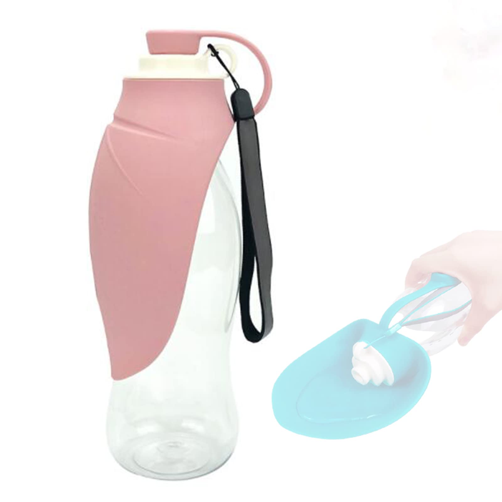 Portable Outdoor Dog Water Bottle with Drinking Fountain - Travel Pet Supplies for Walking, Hiking & Camping - Convenient Storage Cup for Dogs on the Go