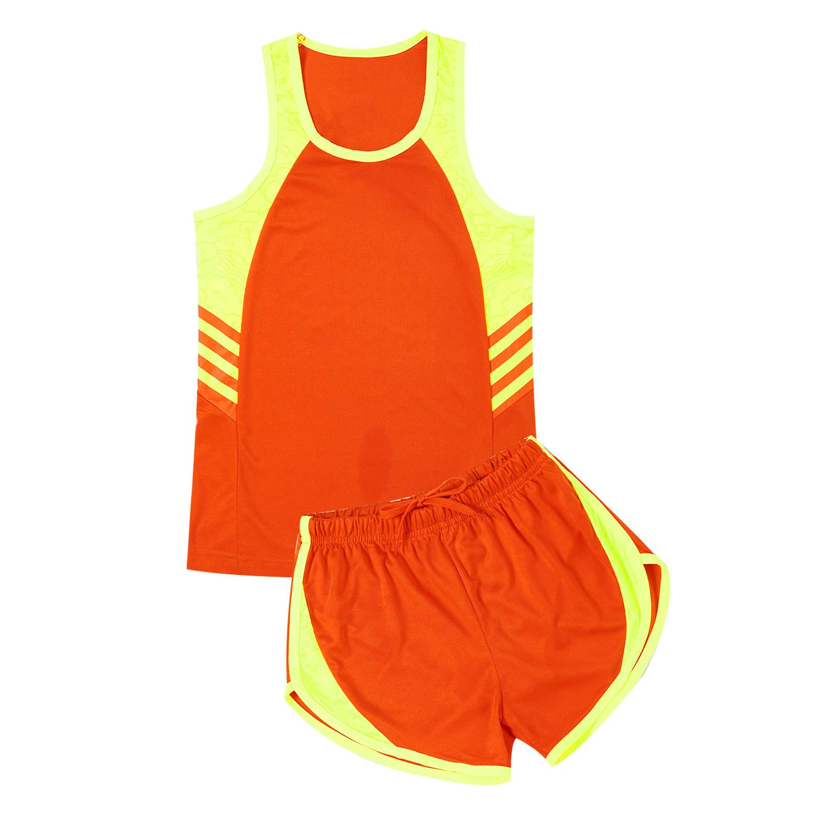 dPois Boys' 2-Piece Athletic Tracksuit Set - Sleeveless Yoga Vest with Shorts for Jogging, Workout & Activewear | Perfect for Gym, Running, Sports & Outdoor Activities