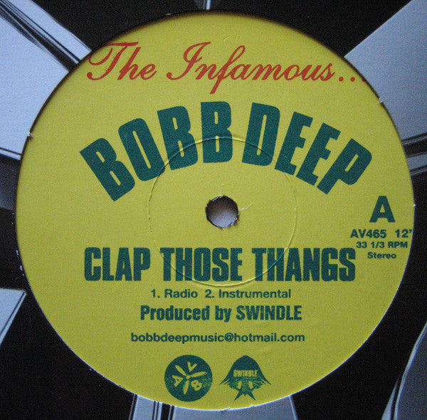 Bobb Deep – Clap Those Thangs / Rare Species AV8 – AV465 | Limited Edition Vinyl Record for DJs & Music Collectors – Perfect for Clubs, Home Listening & Music Production