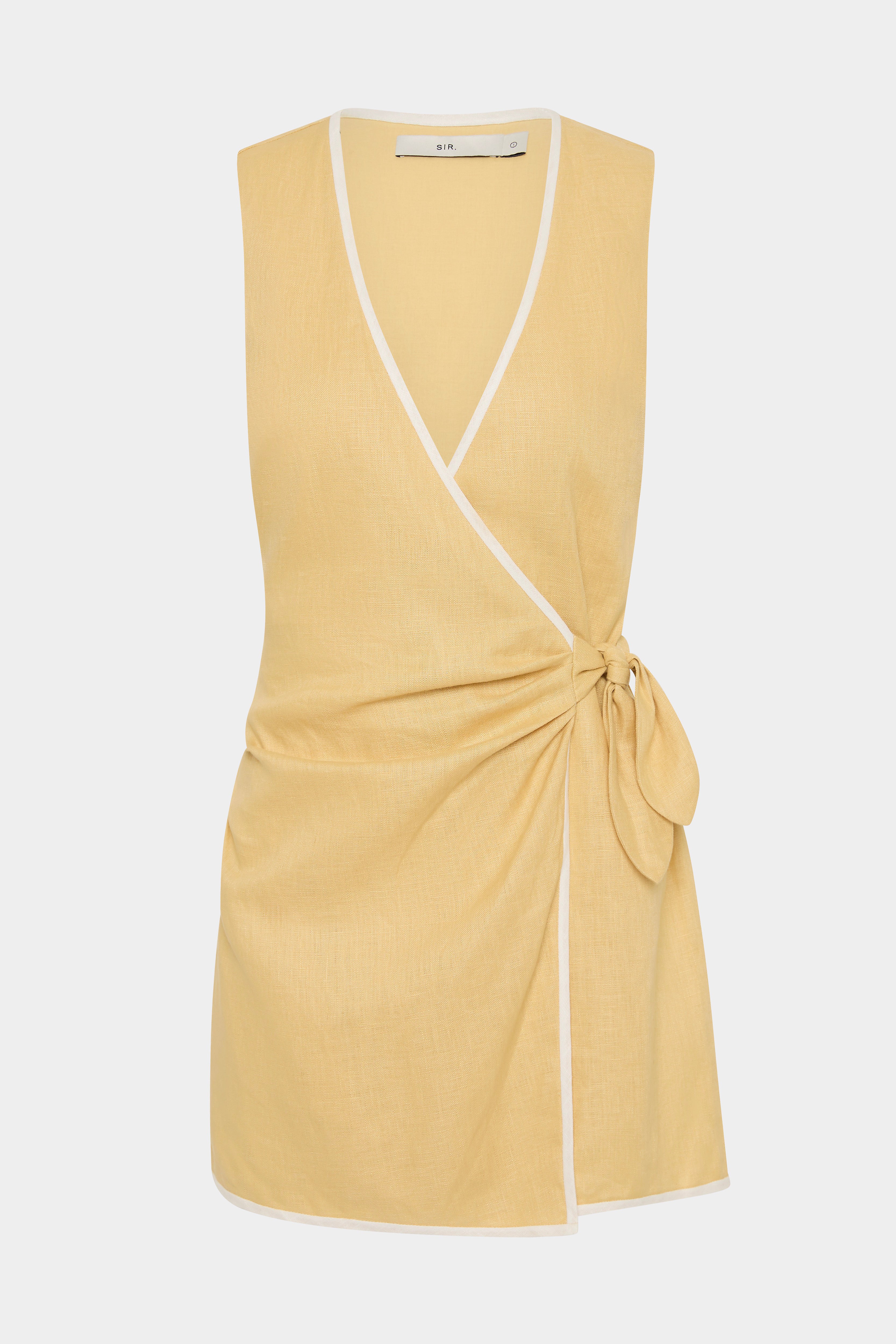 Carlotta Wrap Mini Dress - Flattering Women's Bodycon Dress for Night Out, Party & Date Night | Sexy V-Neck & Wrap Design | Perfect for Club, Cocktail & Evening Events