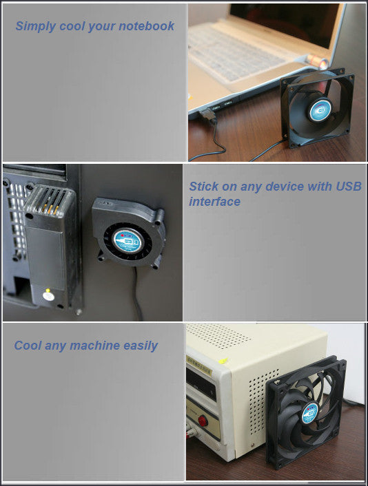 Titan 75x75x15mm USB Blower Fan - 5V DC Cooling Fan with USB Connector - Perfect for PC Cooling, Electronics, and DIY Projects