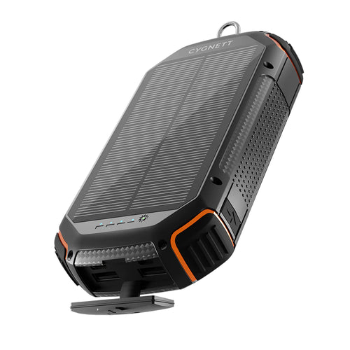 Cygnett ChargeUp Outback 20K Solar Power Bank - Portable Solar Charger with 20000mAh Battery for Camping, Hiking & Outdoor Adventures