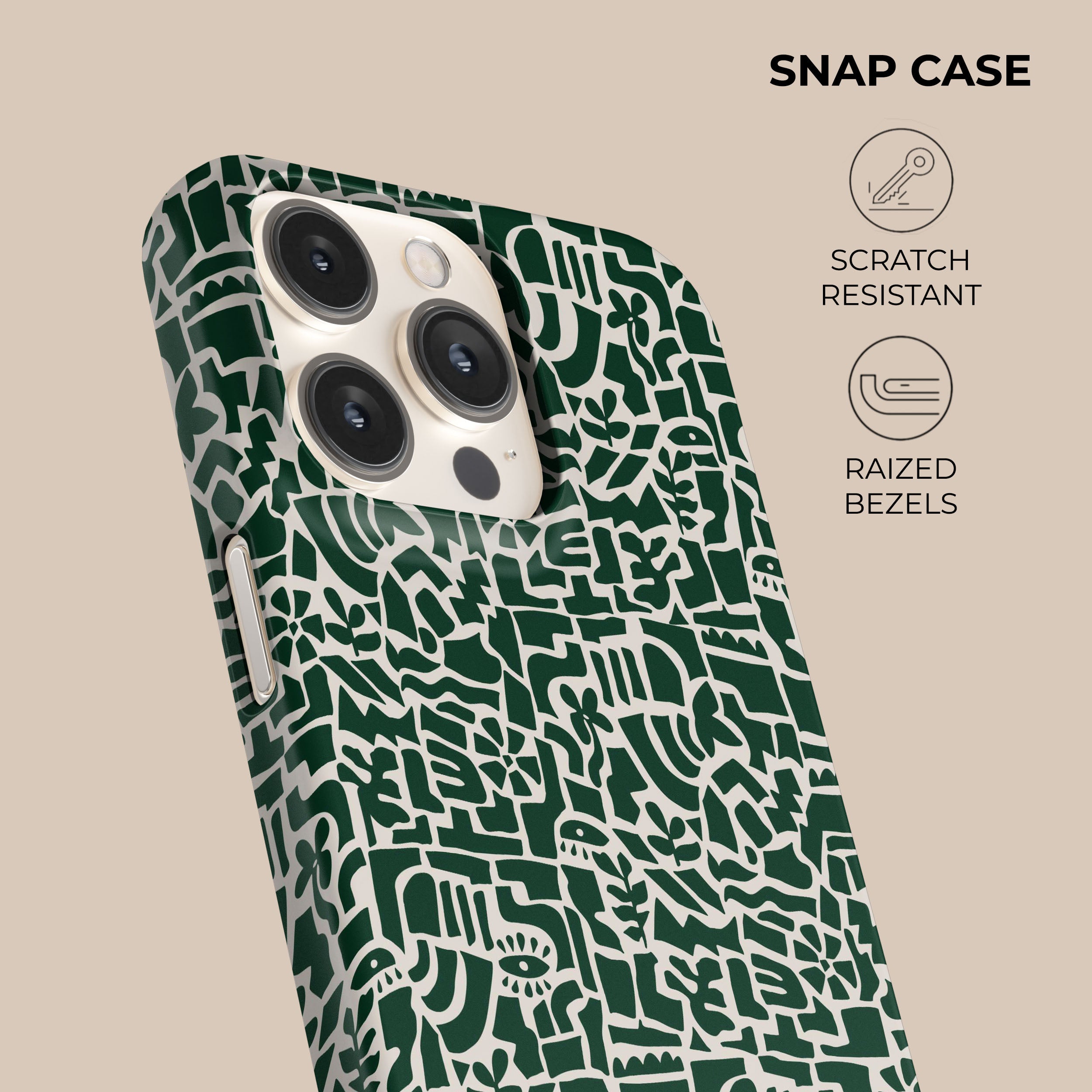 Premium Green Maze Pattern Phone Case - Durable & Stylish Protective Cover for iPhone & Android - Perfect for Everyday Use, Travel & Outdoor Activities