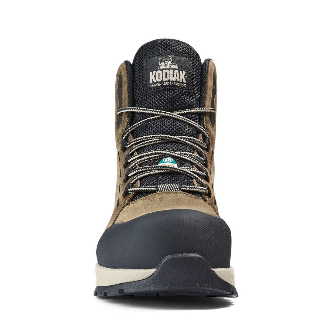 Kodiak Quest Bound Mid Women's Size 6 Waterproof Composite Toe Work Boots 837AFS - Brown | Slip Resistant Safety Shoes for Construction, Hiking & Outdoor Work