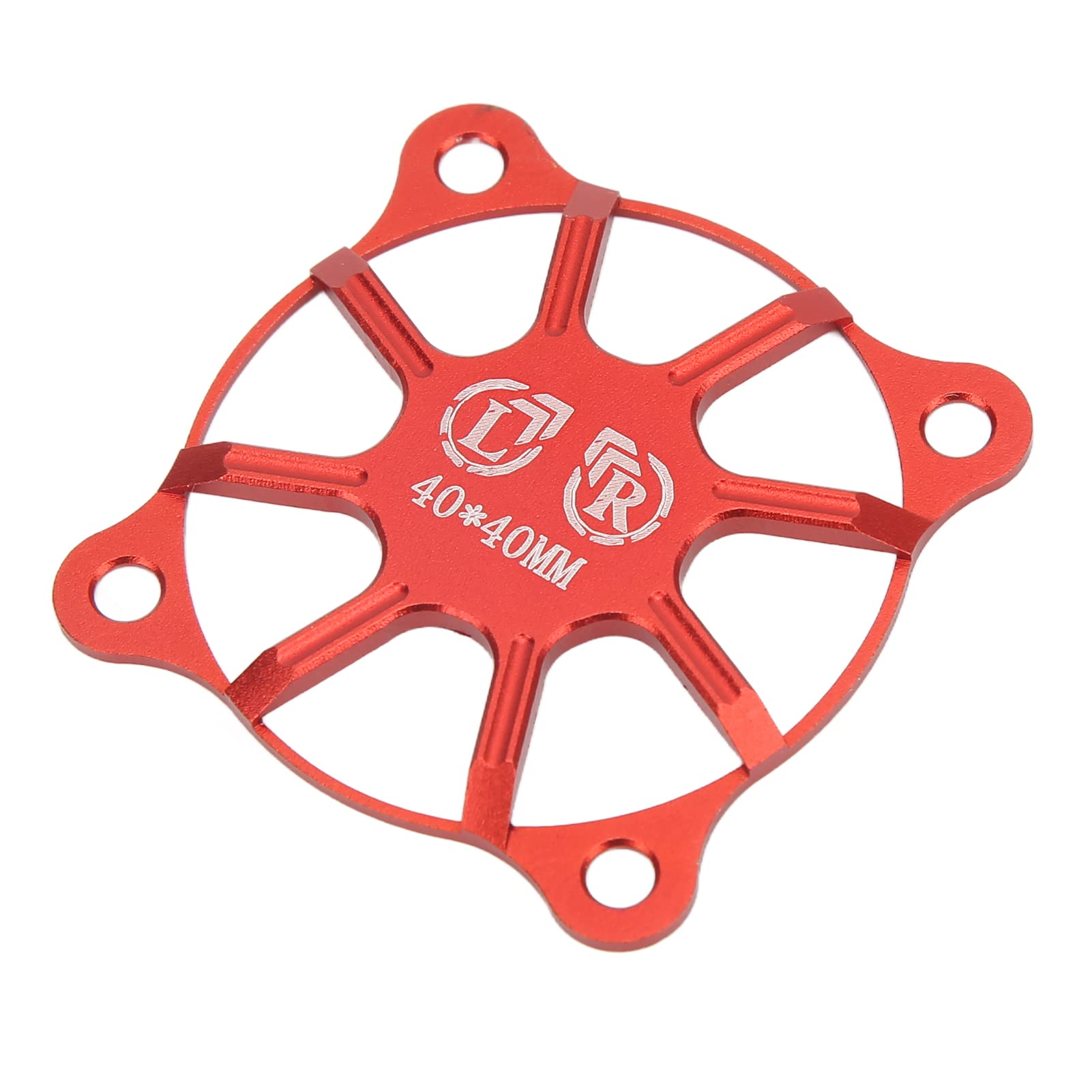 RC Cooling Fan Cover - Easy Install Replacement Part for RC Cars (Red) - Off-Road & Racing Protection