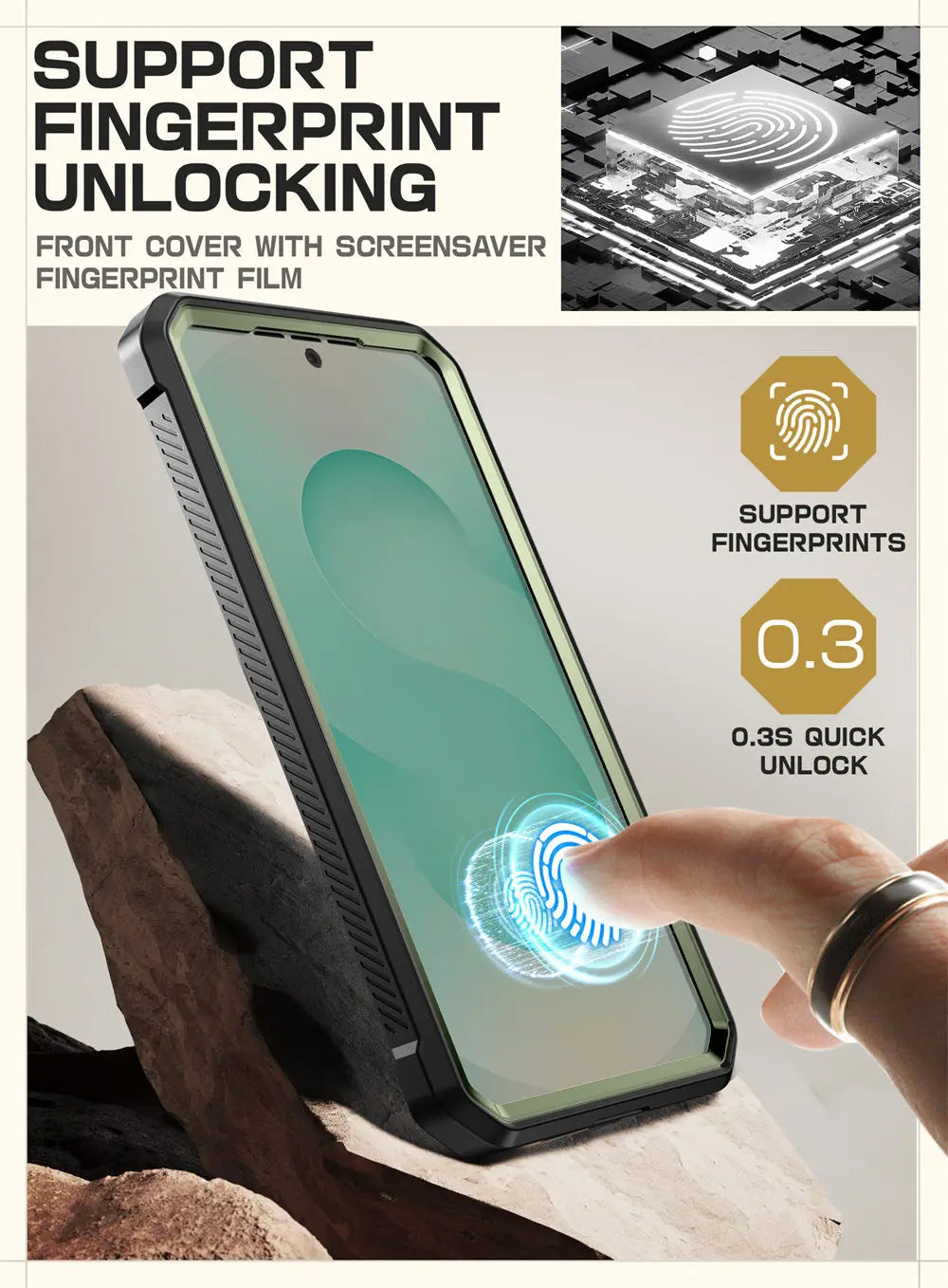 SUPCASE Galaxy S25 Plus UB Pro Military Grade Protective Case - Shockproof, Drop Proof Phone Cover for Outdoor, Work & Daily Use