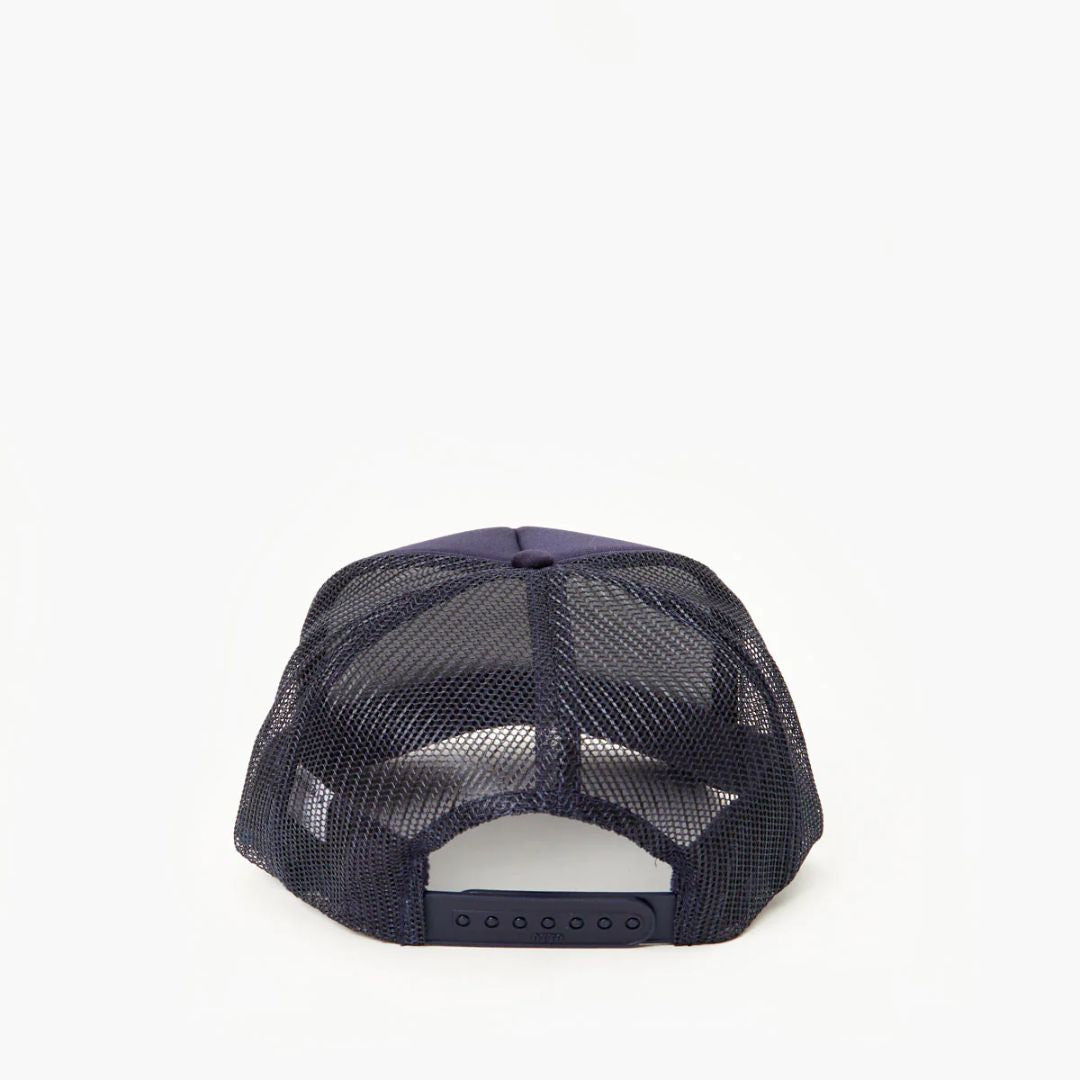 Liberez les Sardines Trucker Hat - Navy with Green - Stylish & Comfortable Unisex Baseball Cap for Outdoor Activities, Fishing, and Casual Wear