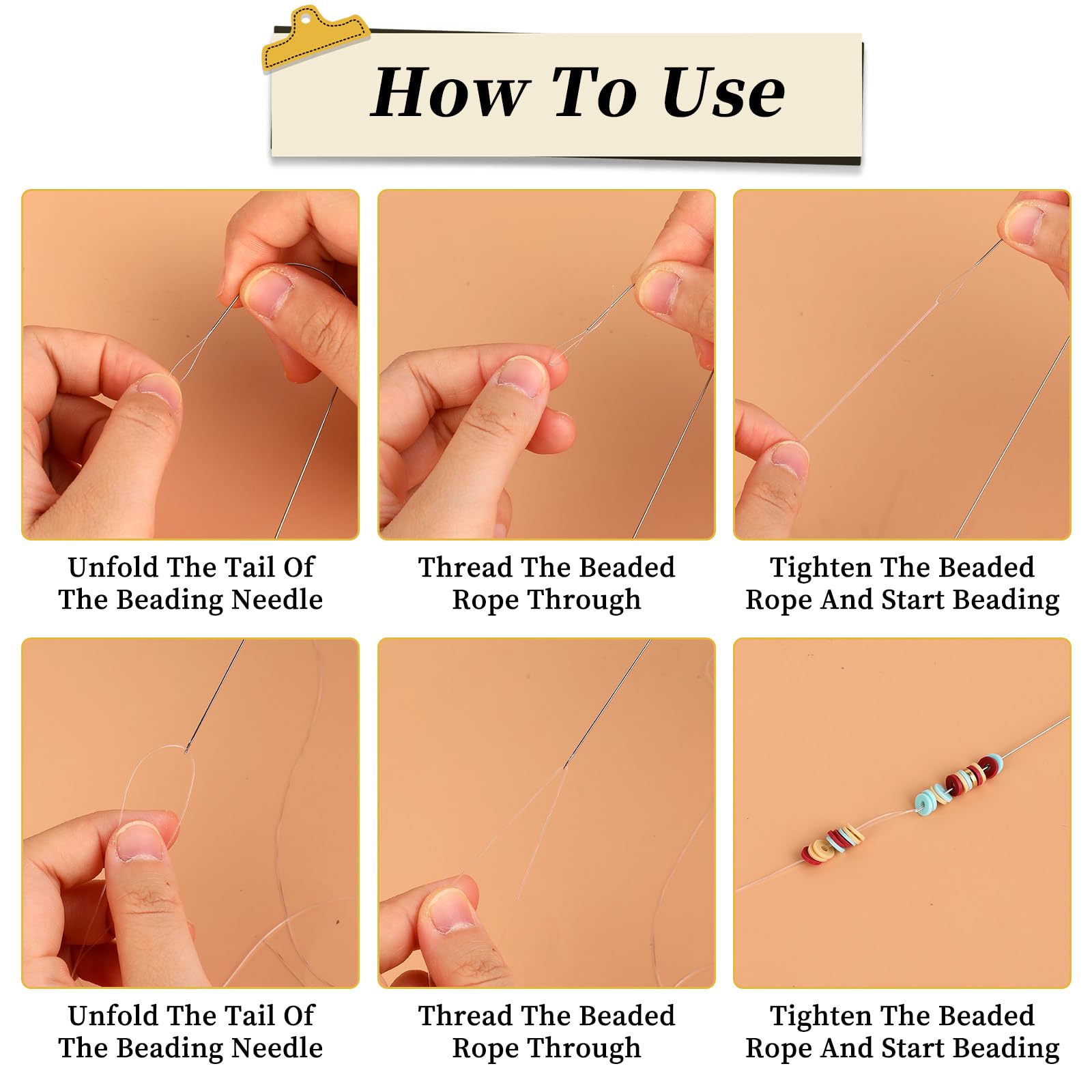 4Pcs Stainless Steel Big Eye Beading Needles for Jewelry Making - Bead Spinner Needles for Bracelets, Necklaces, DIY Craft Projects - Perfect for Beading, Sewing, and Jewelry Repair