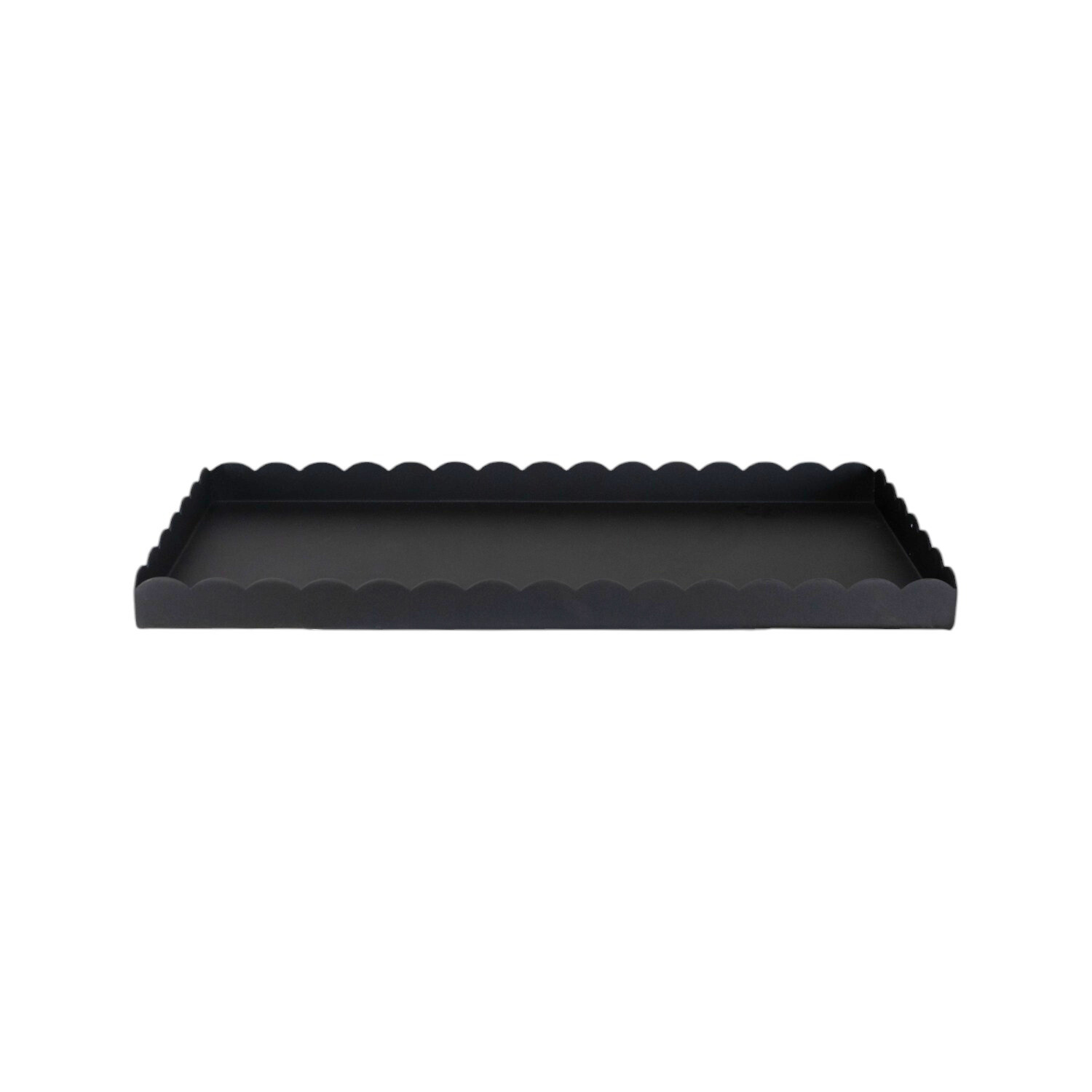 Scalloped Edge Boot Tray - Non-Slip Shoe Mat for Entryway, Mudroom & Garage - Waterproof Dirt Catcher for Wet & Dirty Shoes | Perfect for Home, Office & Seasonal Use