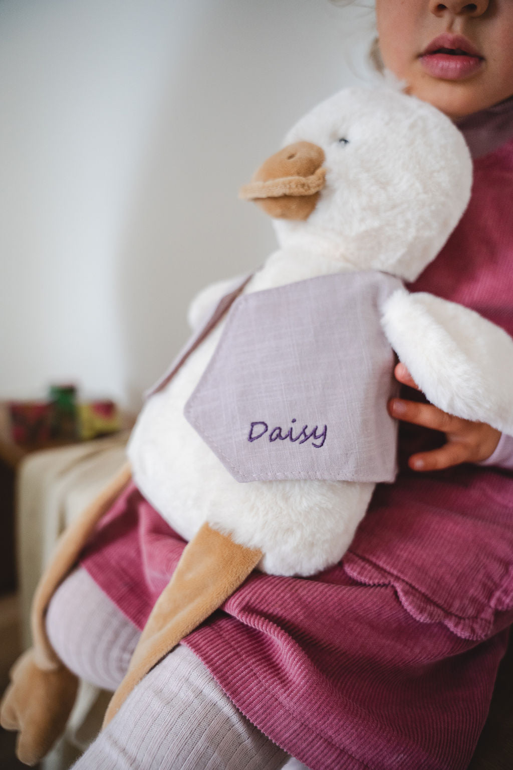 Big Bill the Duck Plush Toy - Soft & Cuddly Lilac Stuffed Animal for Kids, Perfect for Bedtime, Gifts & Nursery Decor