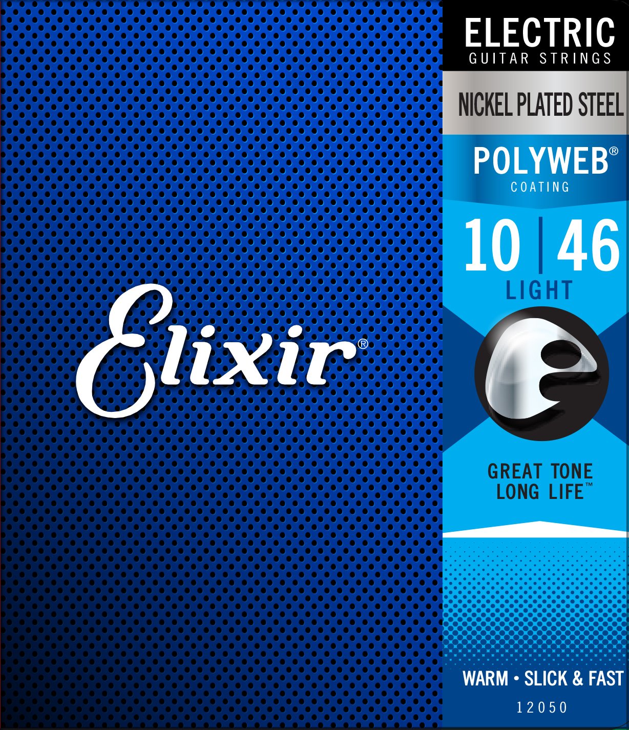 Elixir Electric Guitar Strings - Nickel Plated Steel with POLYWEB Coating | 10-46 Light Gauge 6-String Set | Long-Lasting Warm Tone & Smooth Feel | Perfect for Rock, Blues & Studio Recording