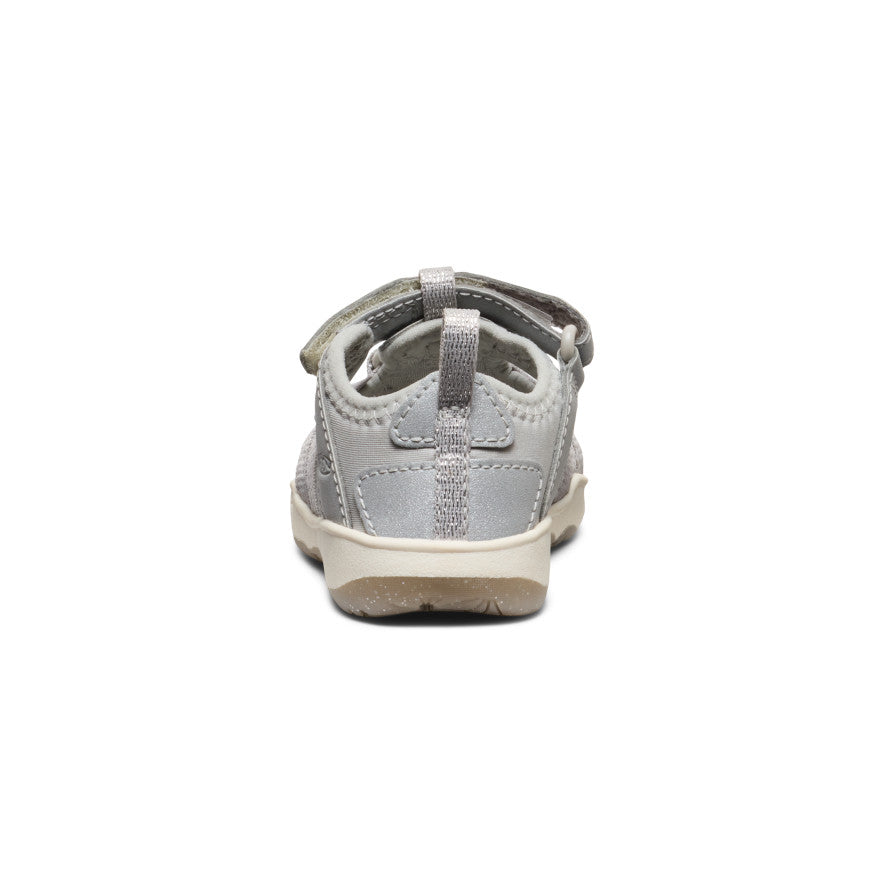 **Moxie Toddler Sandals for Girls - Comfortable & Stylish Silver Kids Sandals for Playtime, Beach & Outdoor Adventures**