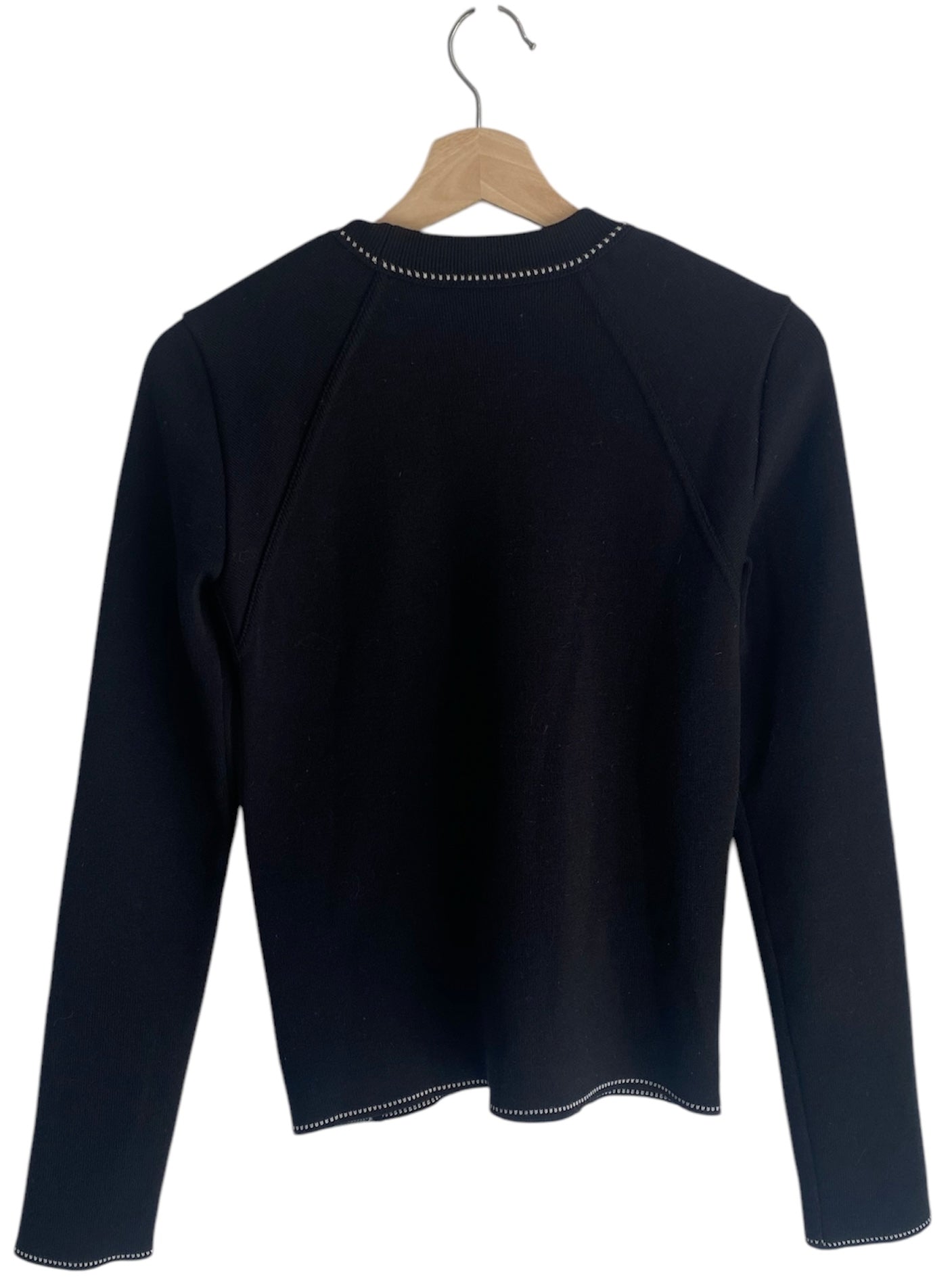 Chanel Sport Black Logo Knit Crewneck Sweatshirt for Men - Casual Luxury Pullover for Gym, Travel & Streetwear Fashion