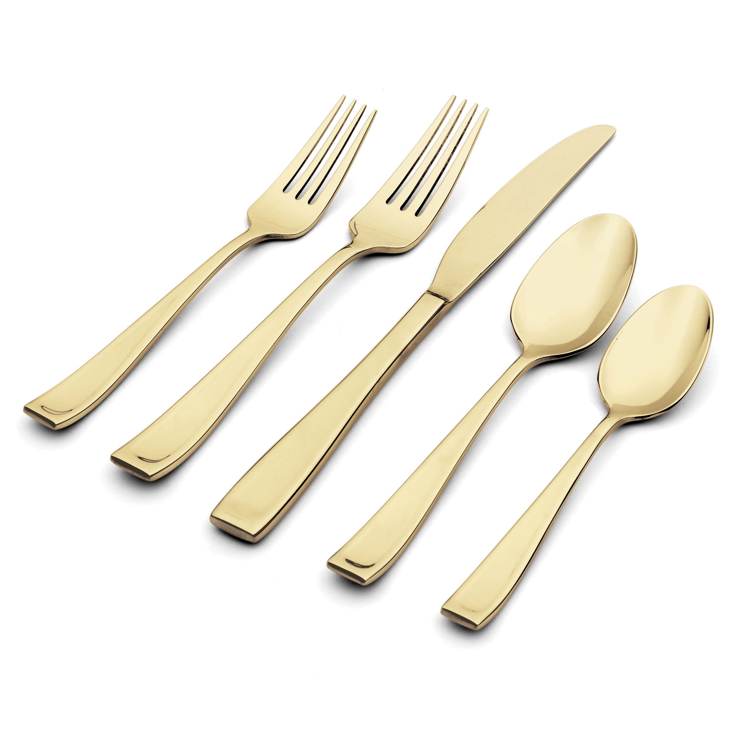 Champagne Satin 20-Piece Flatware Set - Elegant Stainless Steel Cutlery for Fine Dining, Wedding Gifts & Formal Dinner Parties