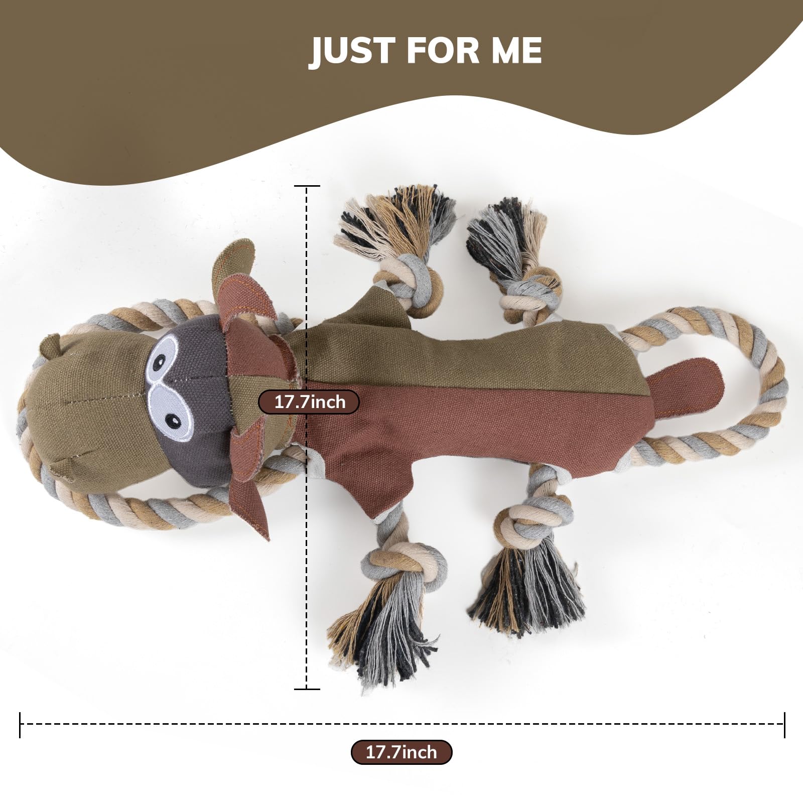 Large Dog Squeaky Toys - Durable Giraffe Tug of War Plush with Crinkled Paper, Interactive Stuffed Animal for Puppies & Big Breeds, Perfect for Indoor Play & Outdoor Training