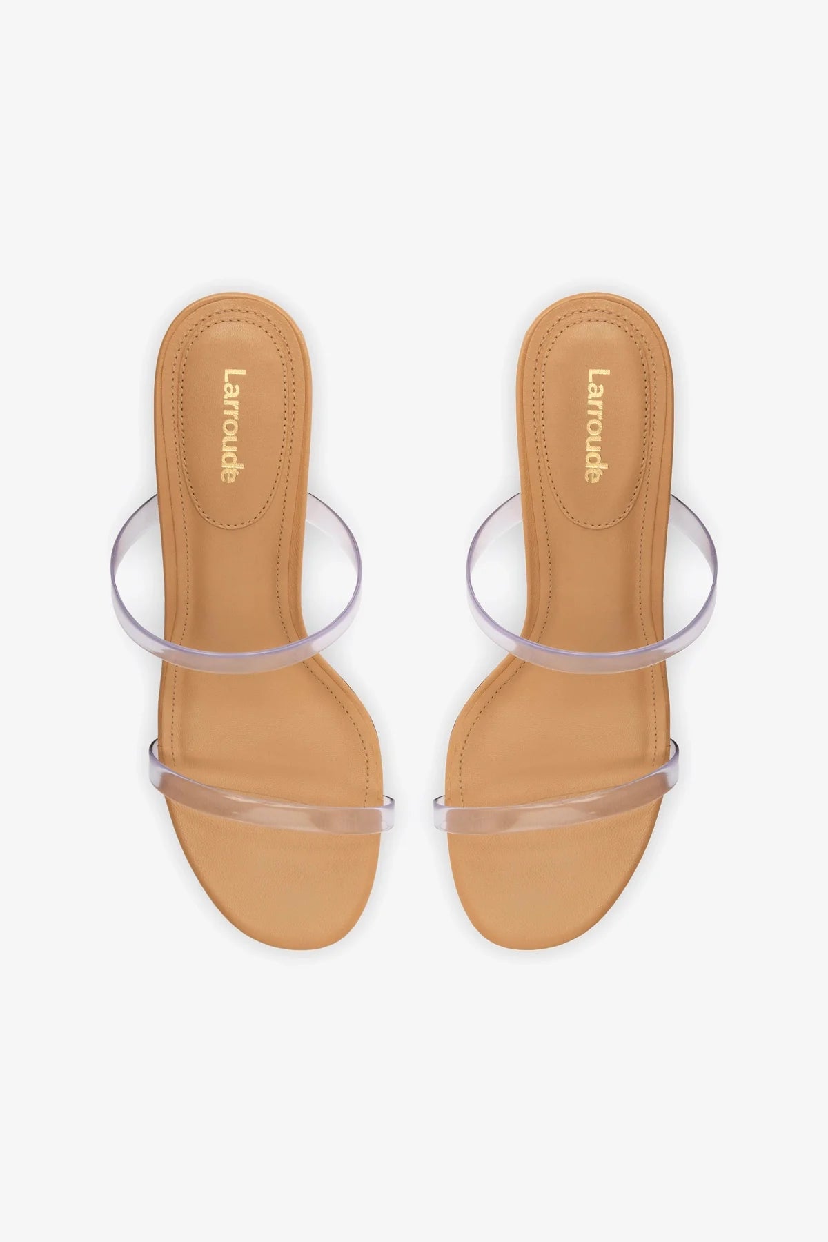 Dew Drop Mule Women's Shoes - Genuine Tan Leather & Vinyl Slip-On Loafers for Comfortable Casual Wear, Office & Outdoor Walking