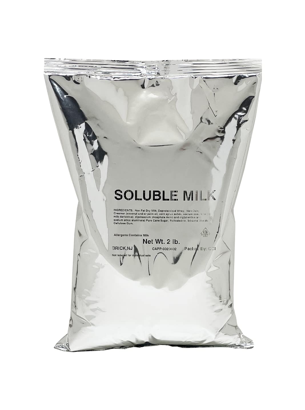 Brickhouse Frothy Milk Topping Powder - Soluble Milk Creamer for Coffee & Desserts - 6 Pack (2lb Bags) - Perfect for Lattes, Cappuccinos, Baking & Hot Chocolate