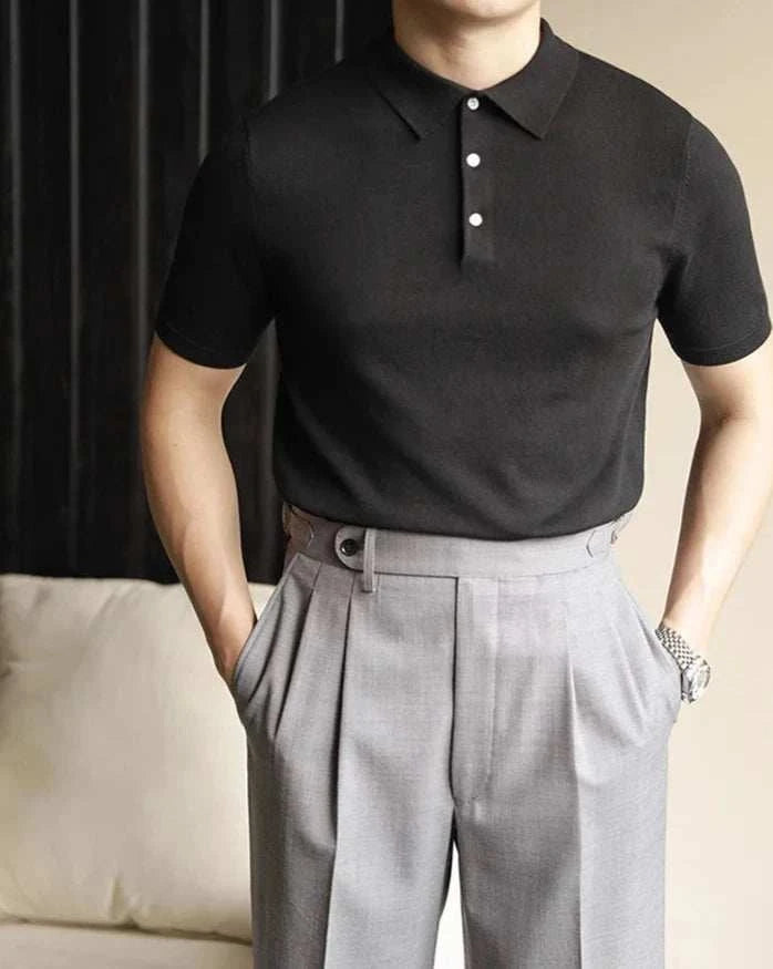 Men's Classic Polo Casual T-Shirt - Breathable Cotton Short Sleeve Shirt for Everyday Wear | Perfect for Work, Golf, and Outdoor Activities
