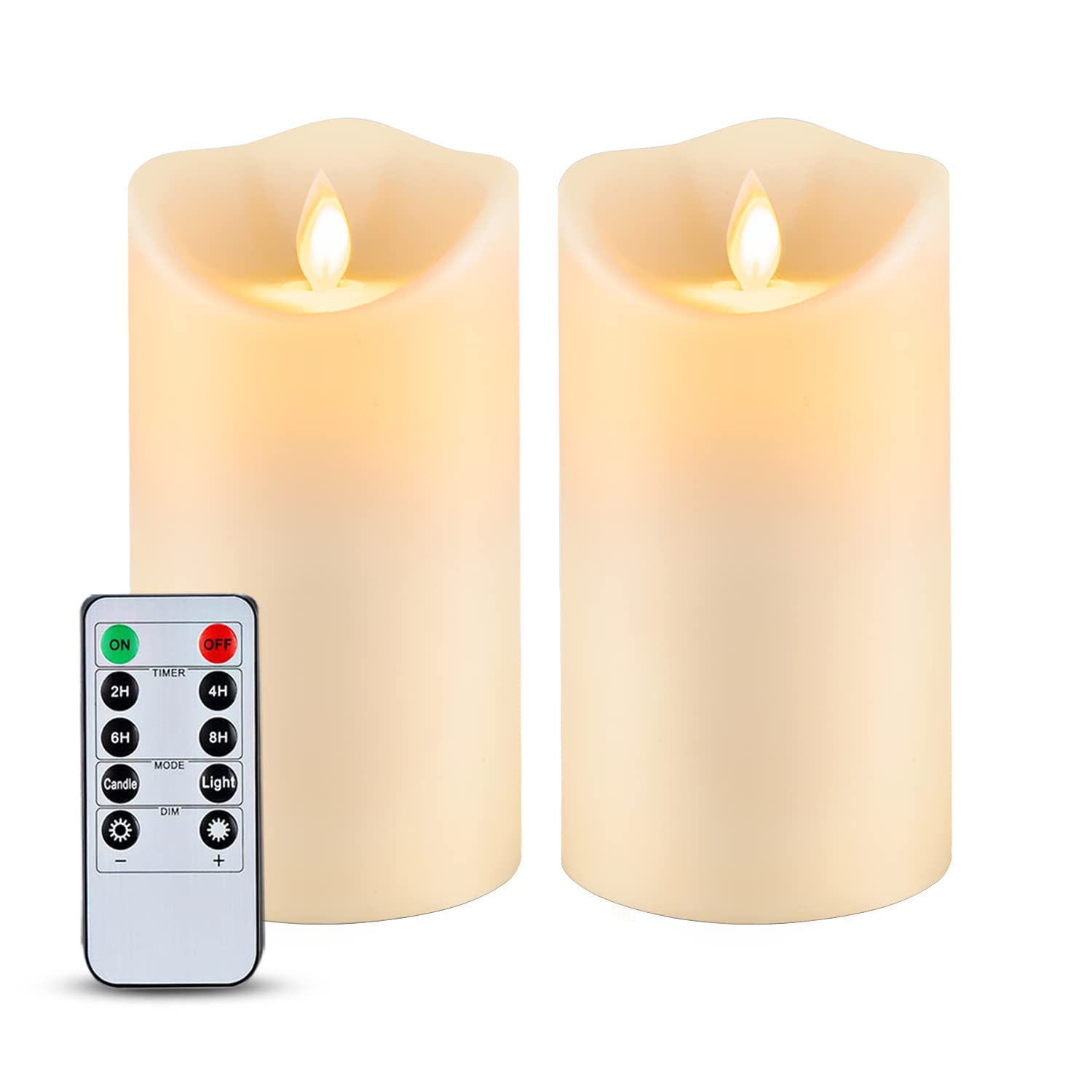 Waterproof Flameless LED Candles with Timer & Remote - Outdoor Decor