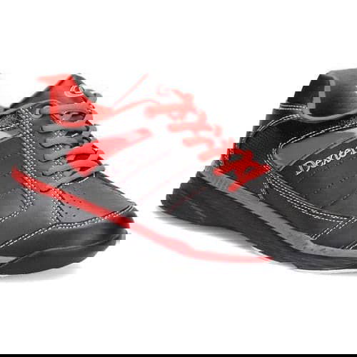Dexter Men's Ricky IV Black/Red Wide Bowling Shoes - Comfortable & Durable for Professional & Casual Bowling Games