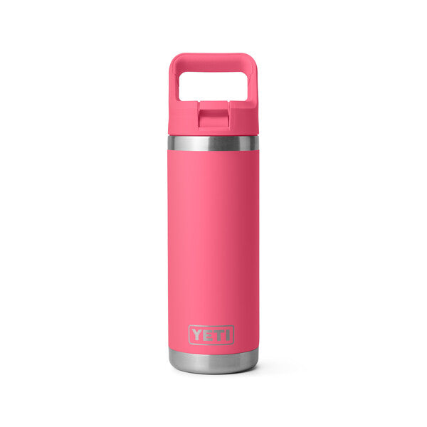 Hydro Flask Rambler® 18oz Insulated Stainless Steel Water Bottle with Straw - Tropical Pink | Leakproof & BPA-Free | Perfect for Hiking, Gym & Outdoor Adventures