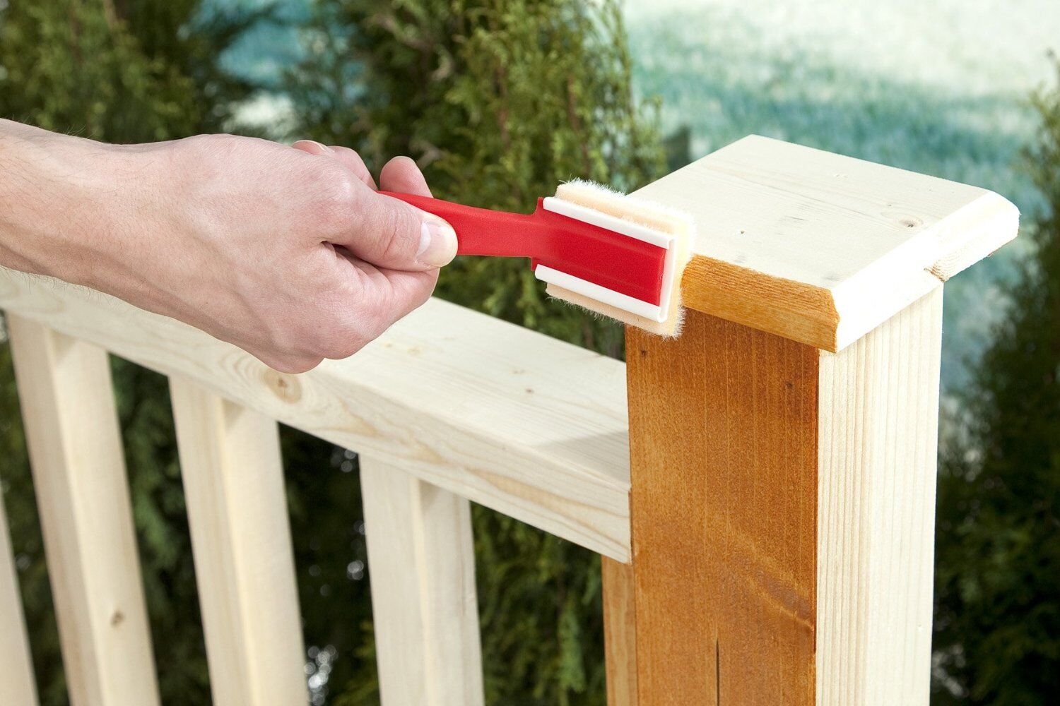 Shur-Line 1786846 4-Piece All Stain Deck Detail Kit - Premium Deck Cleaning & Maintenance Tools for Wooden Decks, Fences & Outdoor Furniture