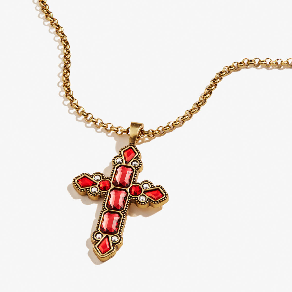 Elegant Cross Statement Necklace for Women - Religious Jewelry Gift for Christmas, Baptism & Church - Perfect for Everyday Wear & Special Occasions