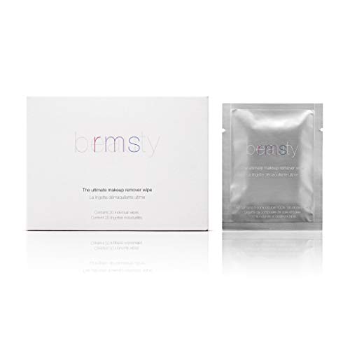 RMS Beauty Organic Coconut Oil Makeup Remover Wipes - Gentle Facial Cleansing Cloths for Sensitive Skin, Moisturizing & Irritation-Free, Safe for Eyes (20 Count) | Perfect for Travel, Gym & Daily Makeup Removal