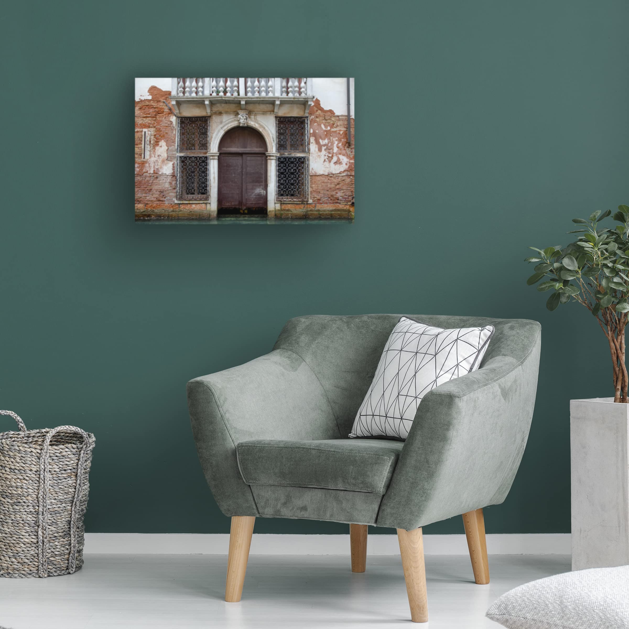 Laura DeNardo 'Windows and Doors of Venice X' Canvas Wall Art Print - Premium Trademark Fine Art Home Decor for Living Room, Bedroom & Office