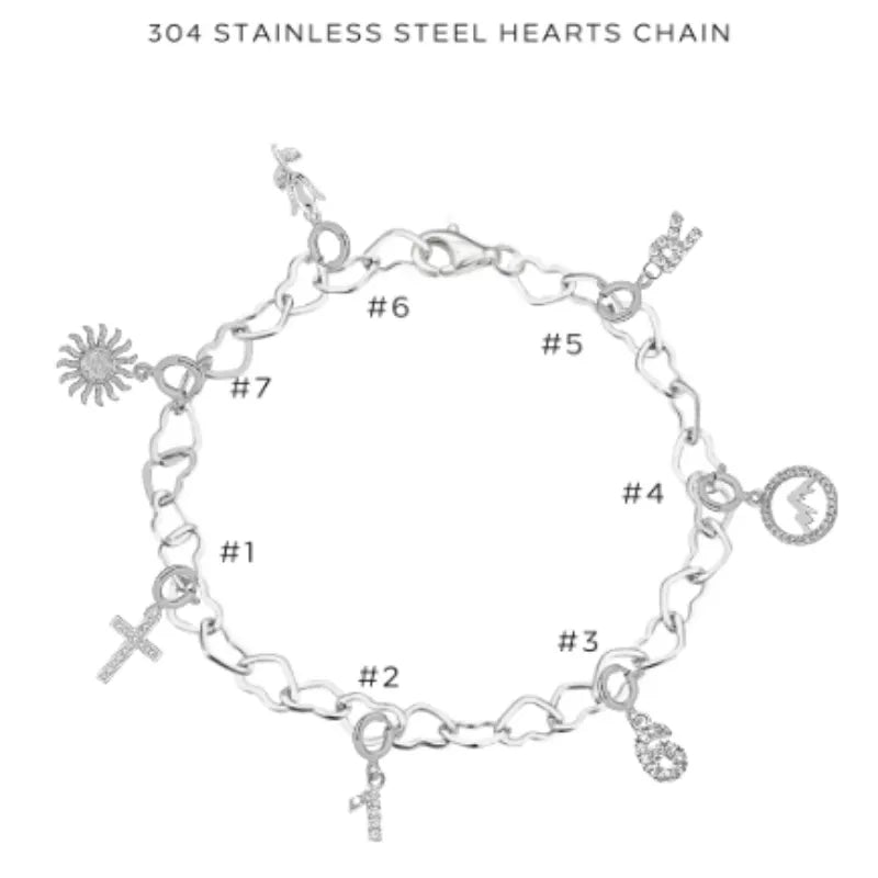 Elegant Charm Bracelet with Assorted Charms - Perfect for Gifts, Parties & Everyday Wear | $74.00